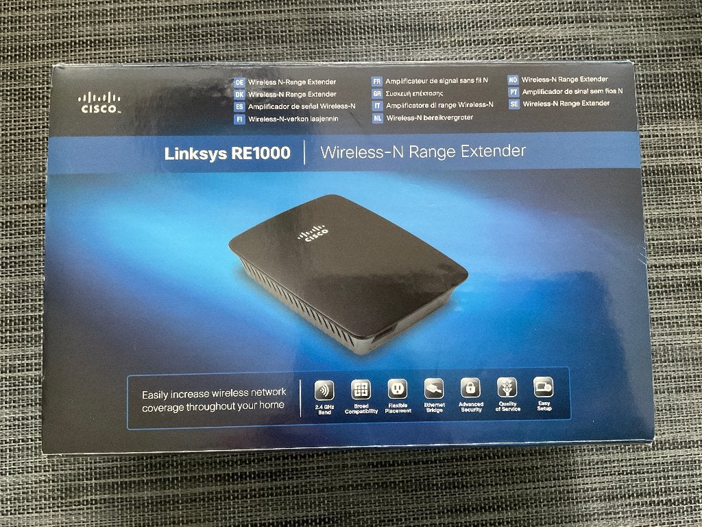 Ongebruikte Cisco Linksys RE1000 / Wireless-N Extender., Ophalen of Verzenden, Zo goed als nieuw, Cisco Linksys