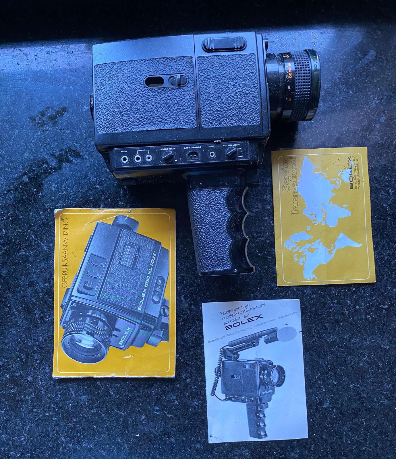 Bolex 550 XL Video 8 Camera met accessoires, Audio, Tv en Foto, Ophalen of Verzenden, 8mm, Camera
