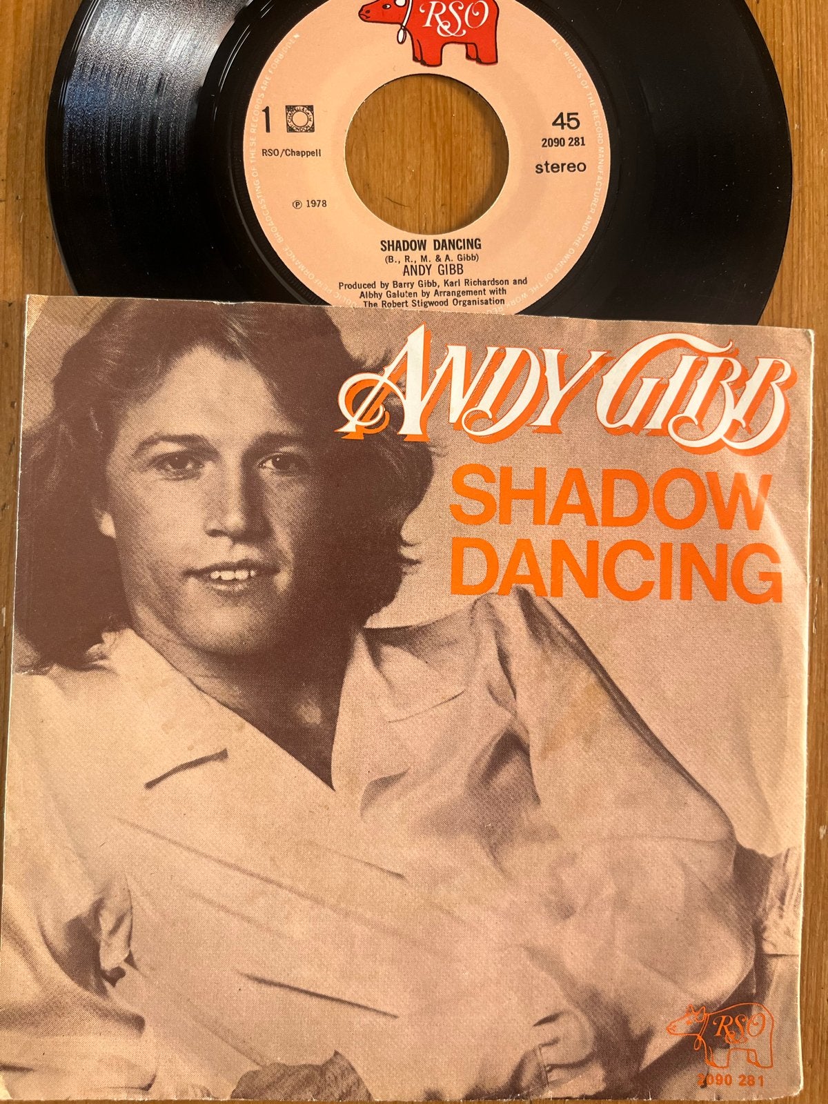Andy Gibb - Shadow Dancing 7" Vinyl Single (1978), Gebruikt, 7 inch, Pop, Fotohoes