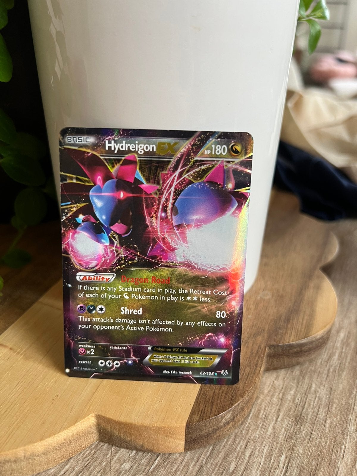 Hydreigon ex 62/108 pokemon, Ophalen of Verzenden, Gebruikt, Losse kaart
