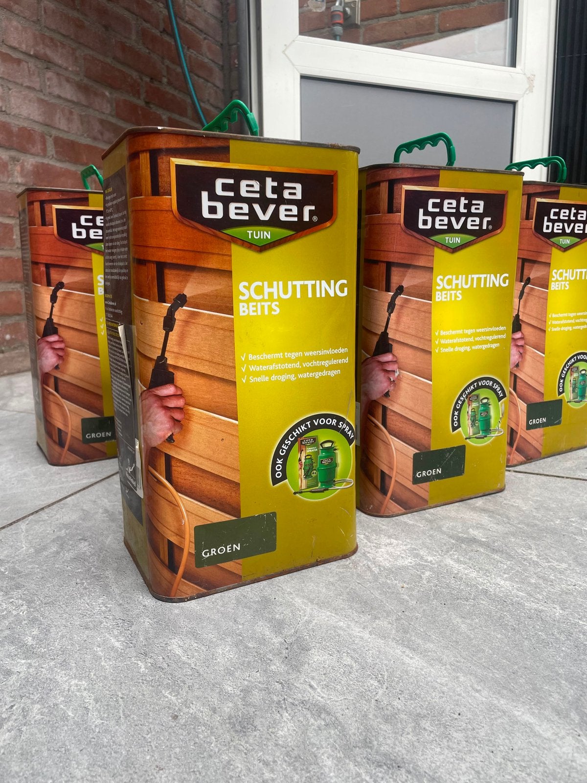 Beits Groen 32,5 liter totaal !, Nieuw, Beits, Ophalen of Verzenden, 20 liter of meer