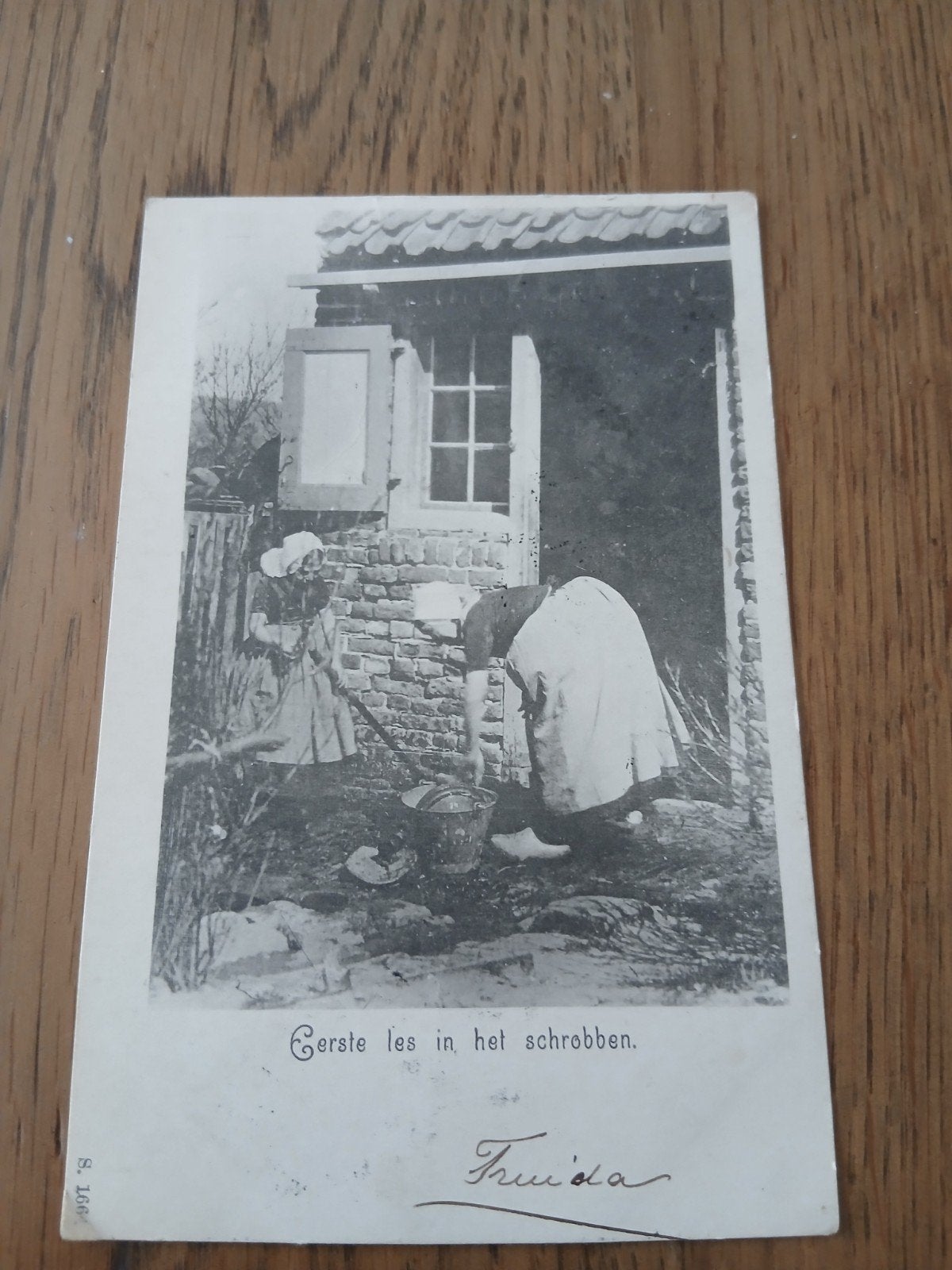 ANSICHTKAART    LES IN HET SCHROBBEN, Verzenden, 1920 tot 1940, Gelopen, Gelderland