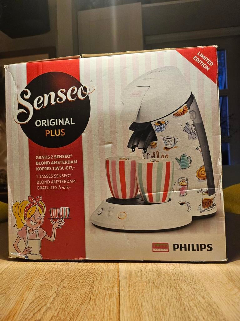 Senseo Original Plus Blond Amsterdam Limited Edition nieuw, Koffiepads en cups, Ophalen of Verzenden, 2 tot 4 kopjes, Koffiemachine