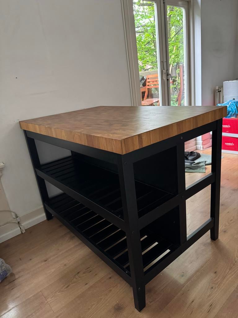 IKEA Vadholma Keukenwerkbank / Keukeneiland, Ophalen, Gebruikt, 100 tot 150 cm, Bruin