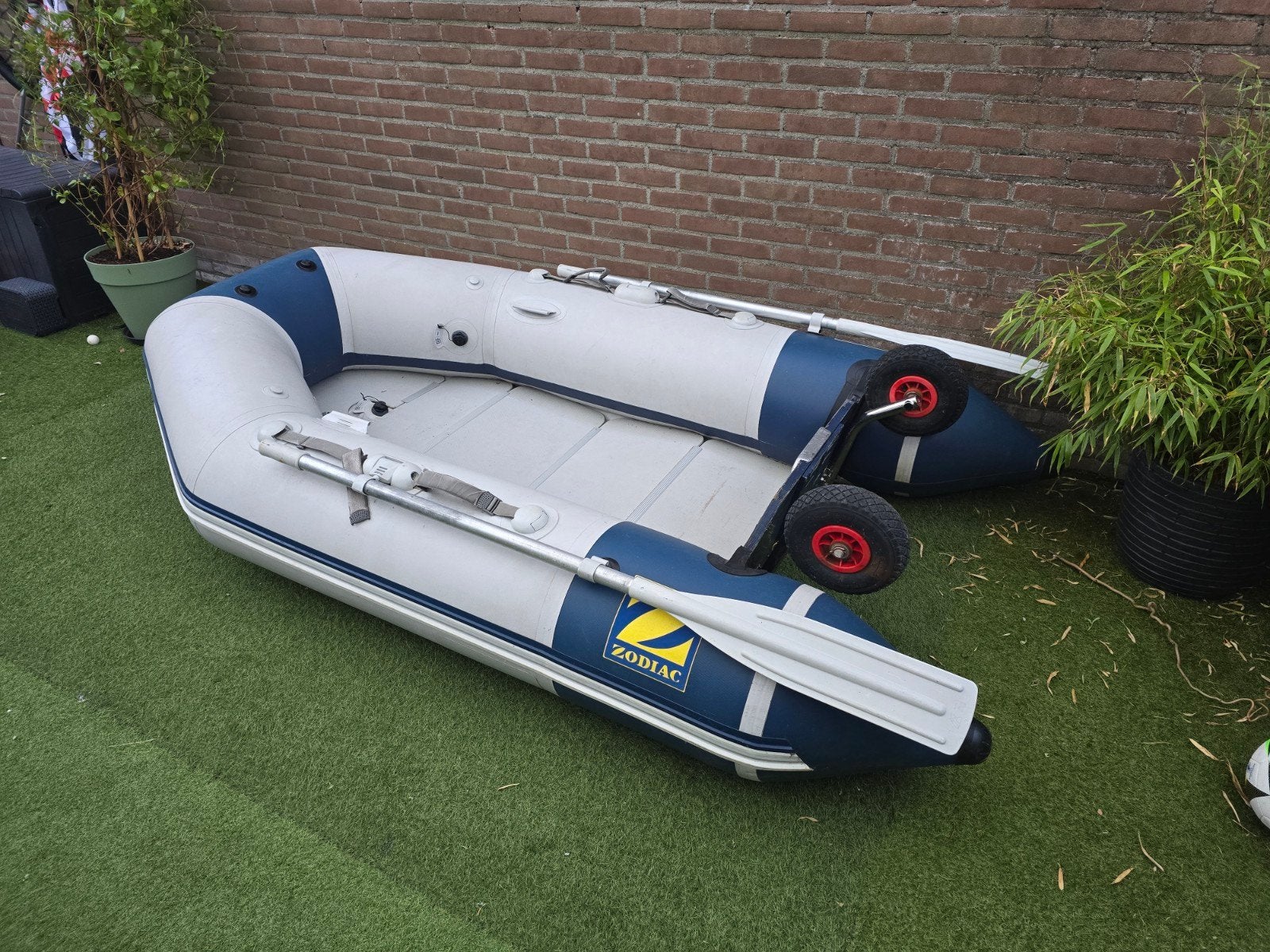 Rubberboot met Yamaha 2.5 pk buitenboordmotor, Watersport en Boten, Rubberboten, Gebruikt, Inclusief motor, Ophalen of Verzenden