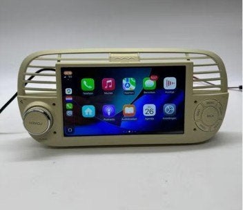 Fiat 500 7 Inch Autoradio Navigatie CarPlay Android Auto, Auto diversen, Autoradio's, Ophalen of Verzenden, Nieuw