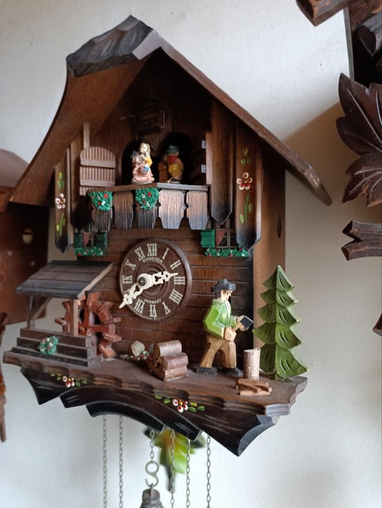 Koeksklok, met muziek, Antiek en Kunst, Ophalen of Verzenden
