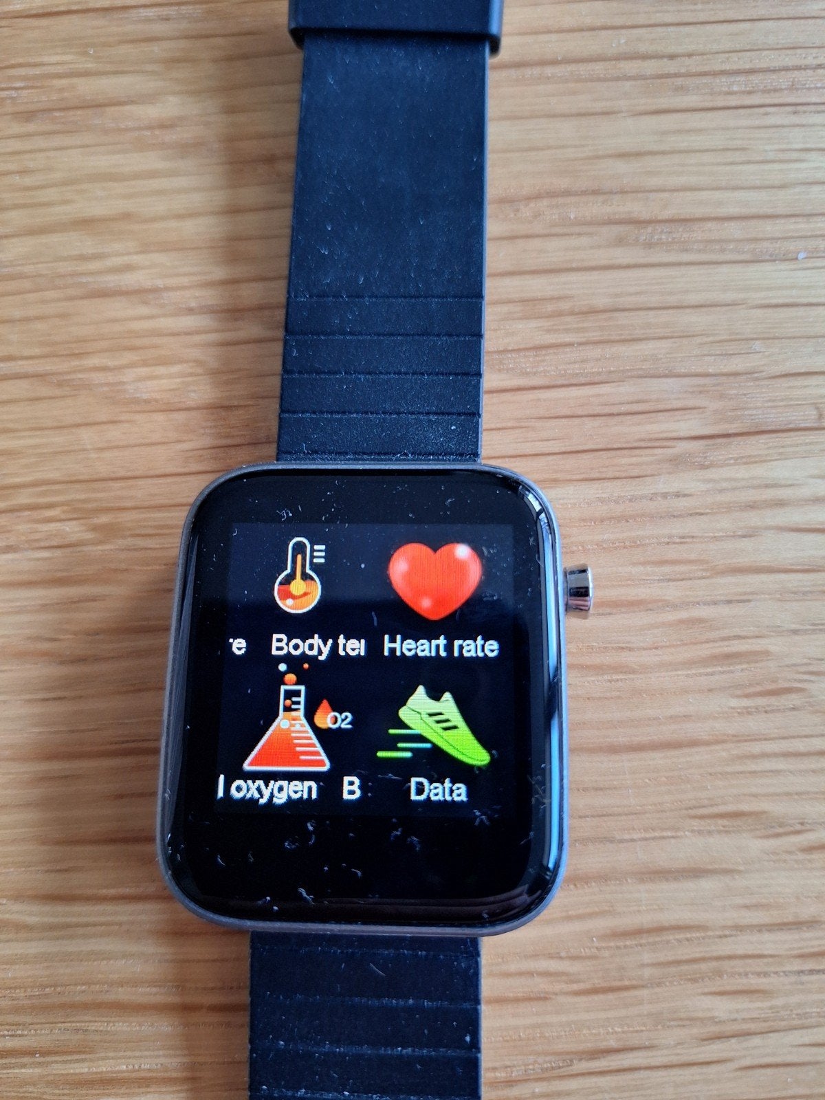 Smartwatch met hartslag- en slaapmonitor, zwart, Onbekend, Zwart, Ophalen of Verzenden, Zo goed als nieuw