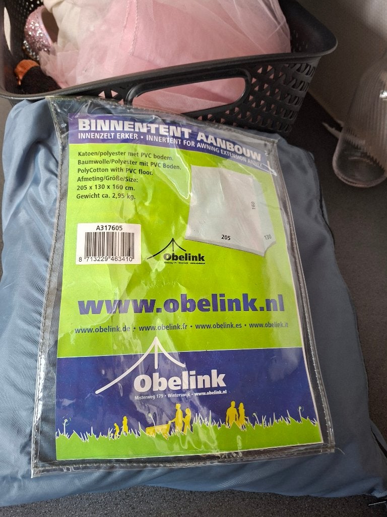 Binnentent aanbouw, Caravans en Kamperen, Ophalen of Verzenden, Zo goed als nieuw, Tot en met 2