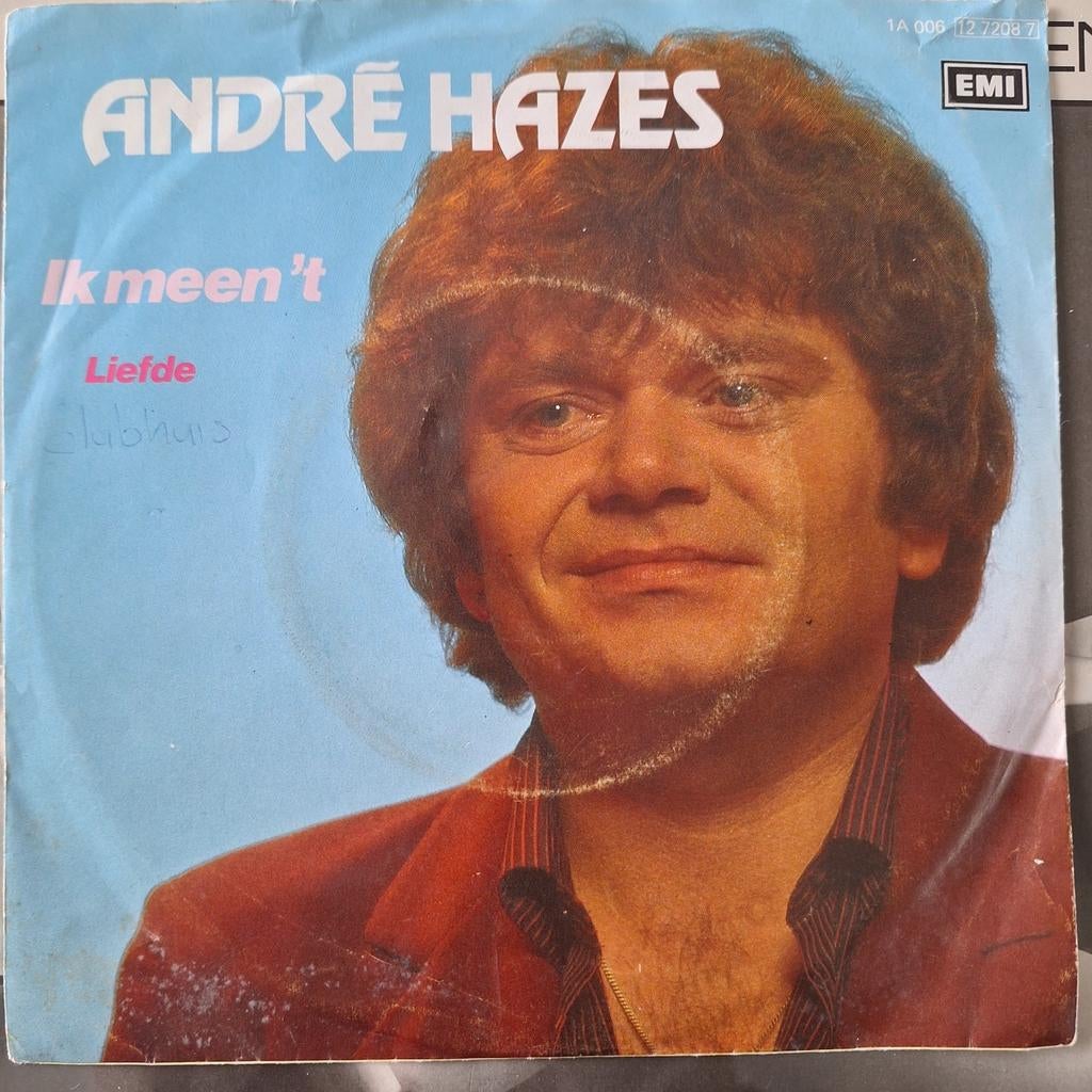 Andre Hazes Ik meen 't, Cd's en Dvd's, Vinyl Singles, Gebruikt, 7 inch, Single, Ophalen of Verzenden