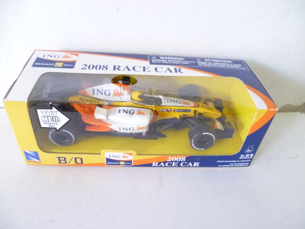 New Ray Renault ING Race wagen met elektromotor 1:24 auto, Hobby en Vrije tijd, Ophalen of Verzenden, Nieuw, Auto, Overige merken