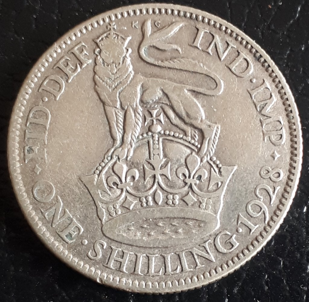 UNITED KINGDOM / 1 SHILLING 1928 KM 816a ZILVER, Ophalen of Verzenden, Overige landen, Losse munt, Zilver