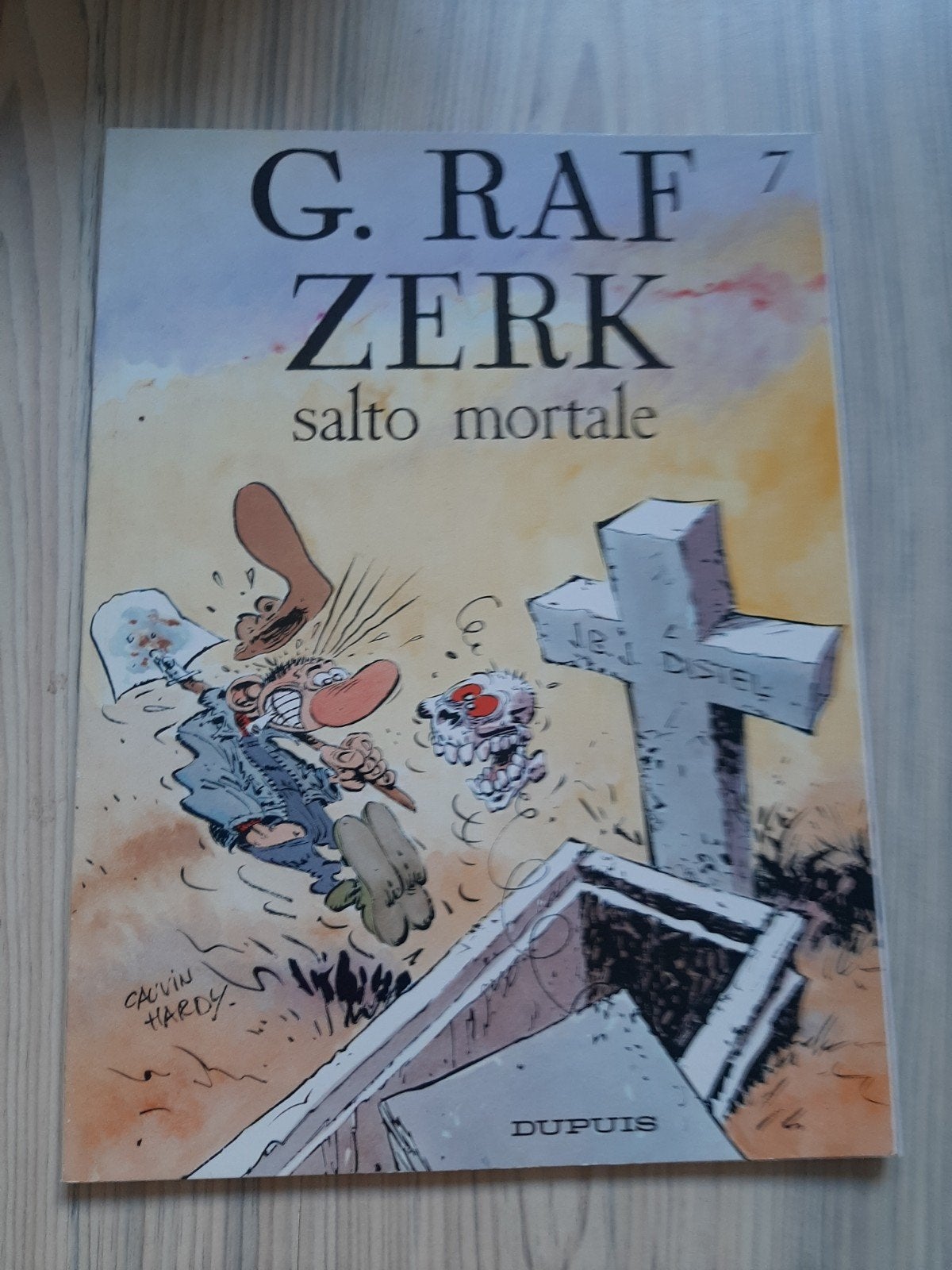 G. Raf Zerk - Salto Mortale (deel 7), Eén stripboek, Ophalen of Verzenden, Gelezen, Cauvin, Hardy