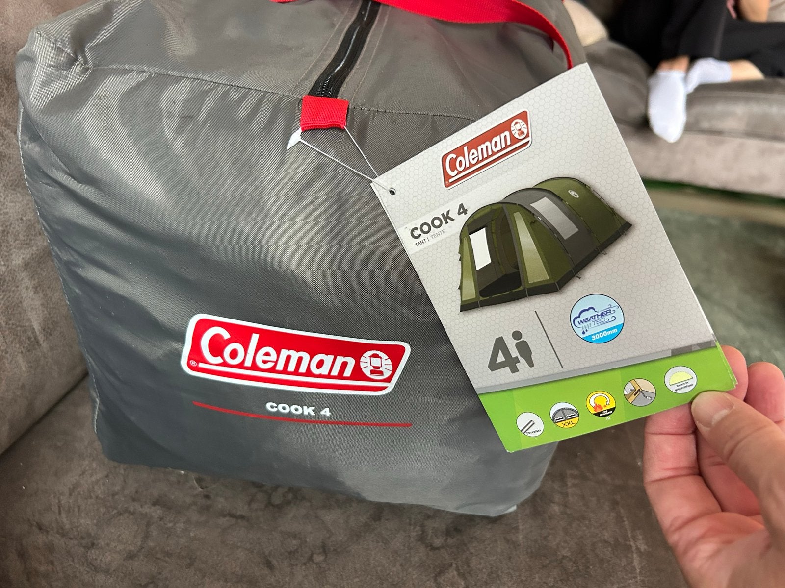 Coleman Cook 4 Tent - ZGAN, Ophalen, Zo goed als nieuw, Tot en met 4