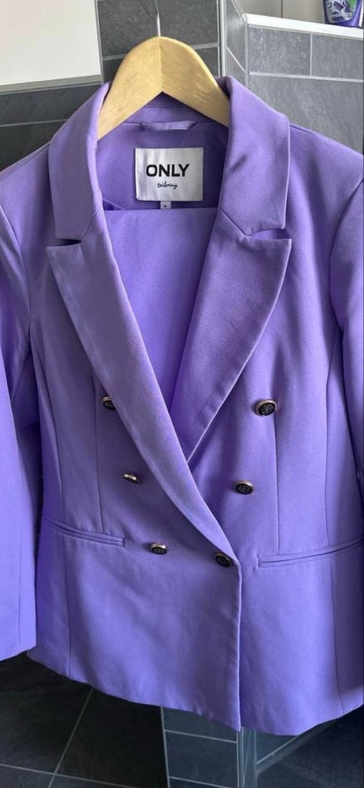 ONLY blazer met broek lila/paars maat 38, Ophalen of Verzenden, Zo goed als nieuw, Maat 38/40 (M), Paars