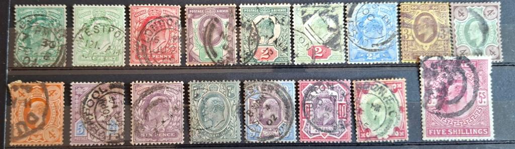 Engeland King Edward 7e. 1902 - 1910, Postzegels en Munten, Ophalen of Verzenden