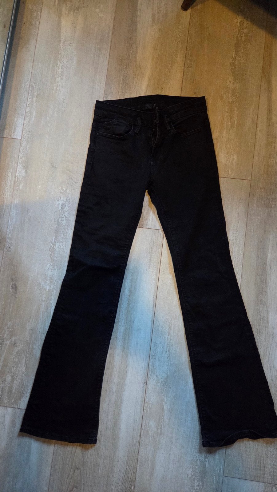 Zwarte flared jeans, Ophalen, Zwart, Zo goed als nieuw, Maat 36 (S)