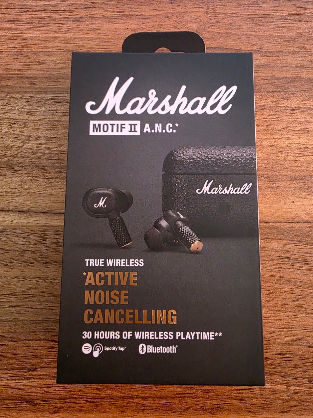 Marshall Motif II A.N.C. Draadloze In-ear Koptelefoon Zwart, Audio, Tv en Foto, Koptelefoons, In-ear, Draadloos, Nieuw, Ophalen of Verzenden