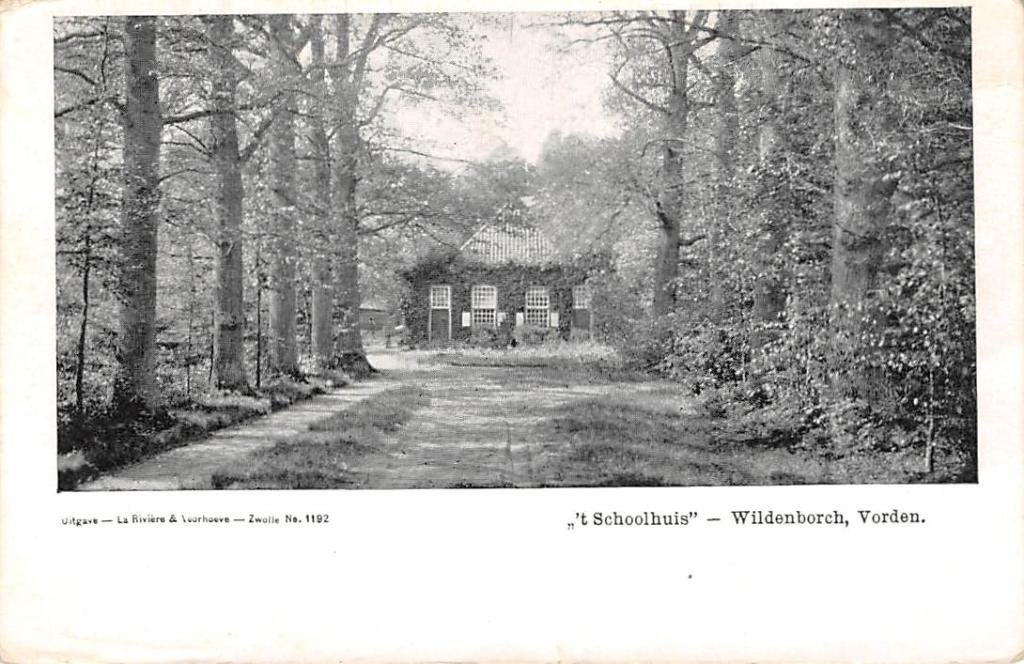 Vorden Schoolhuis Wildenborch Bronckhorst, Ophalen of Verzenden, Voor 1920, Ongelopen, Gelderland