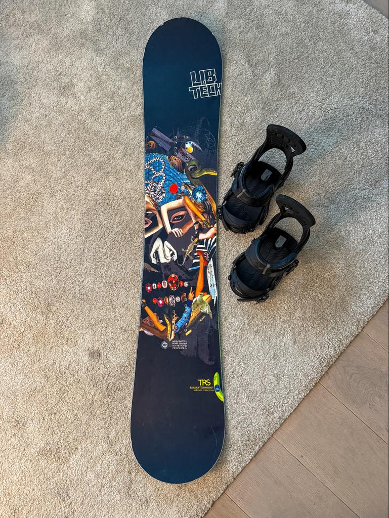 Lib Tech TRS 157 + Burton Malavita – High-end set, Ophalen of Verzenden, Gebruikt, Board