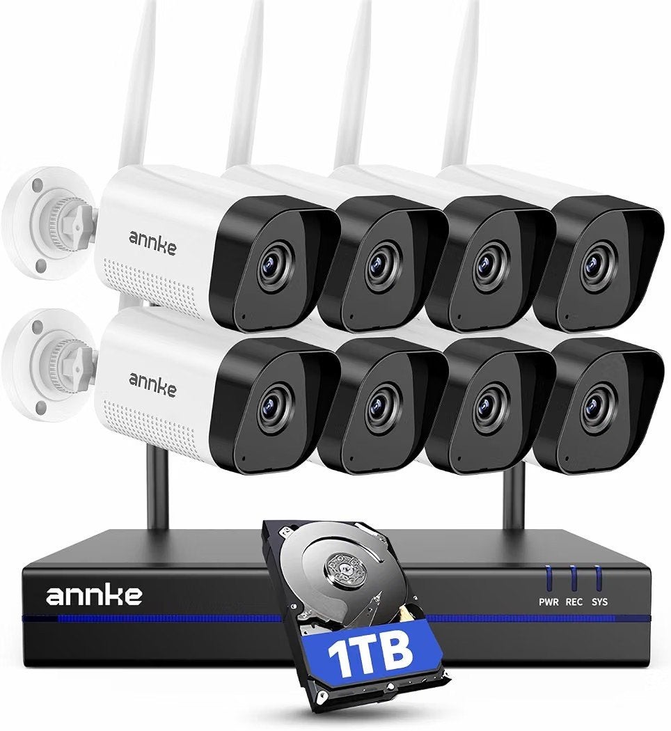 NIEUW Annke WIFI camerasysteem, 8 camera's, NVR met 1TB HD, Ophalen of Verzenden, Nieuw, Buitencamera