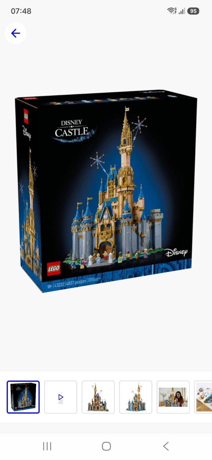 LEGO Disney Kasteel 43222 (GEVRAAGD), Ophalen of Verzenden