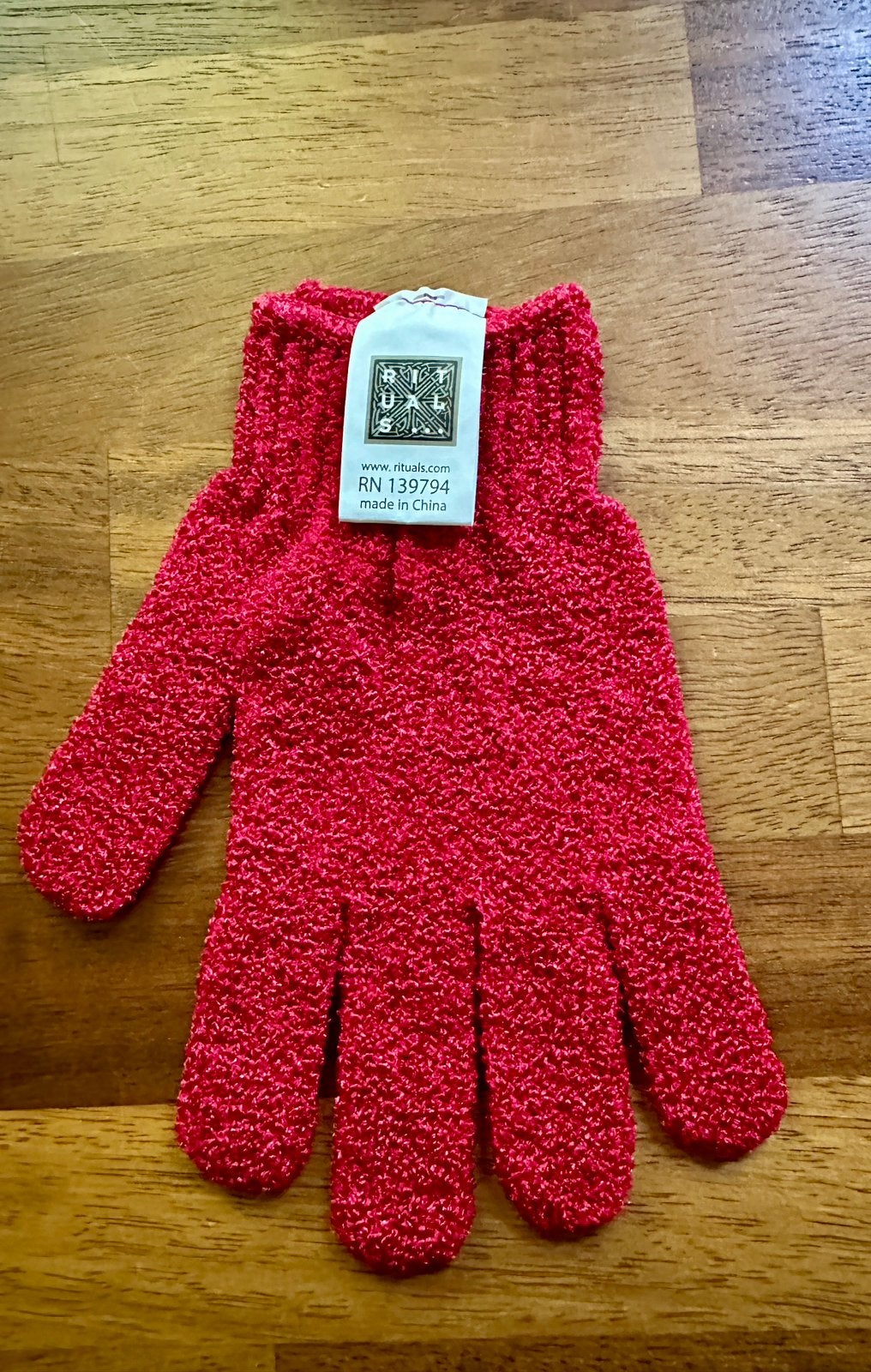 Rituals scrub handschoen / NIEUW, Sieraden, Tassen en Uiterlijk, Ophalen of Verzenden, Nieuw, Overige typen