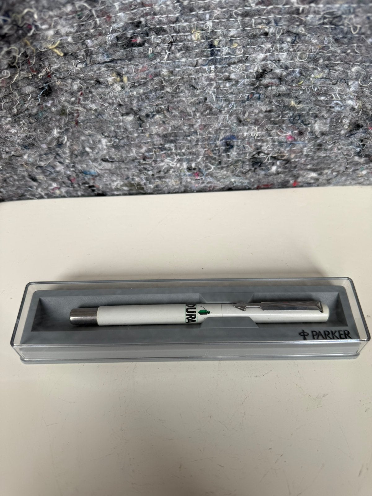 witte Parker Vector balpen, Verzamelen, Ophalen, Zo goed als nieuw, Balpen, Parker