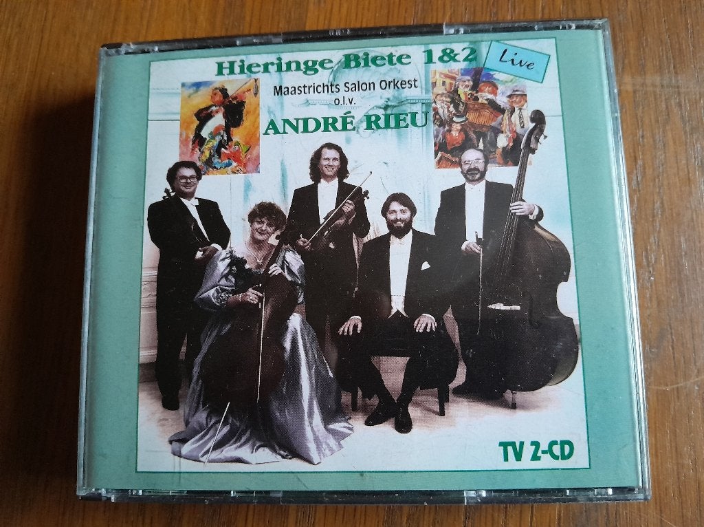André Rieu Hieringe biete 1 &2 live dubbel cd, Ophalen of Verzenden, Barok, Gebruikt, Orkest of Ballet