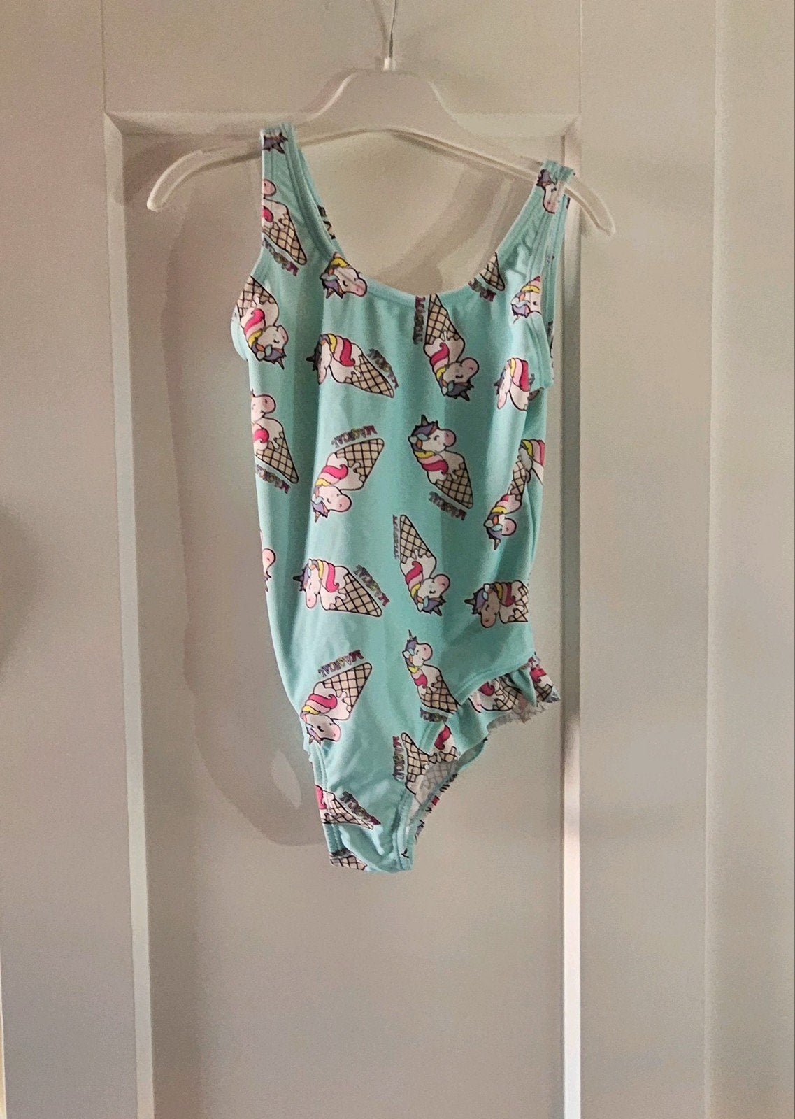 Eenhoorn badpak maat 122-128, Ophalen of Verzenden, Zo goed als nieuw, Meisje, Sport- of Zwemkleding