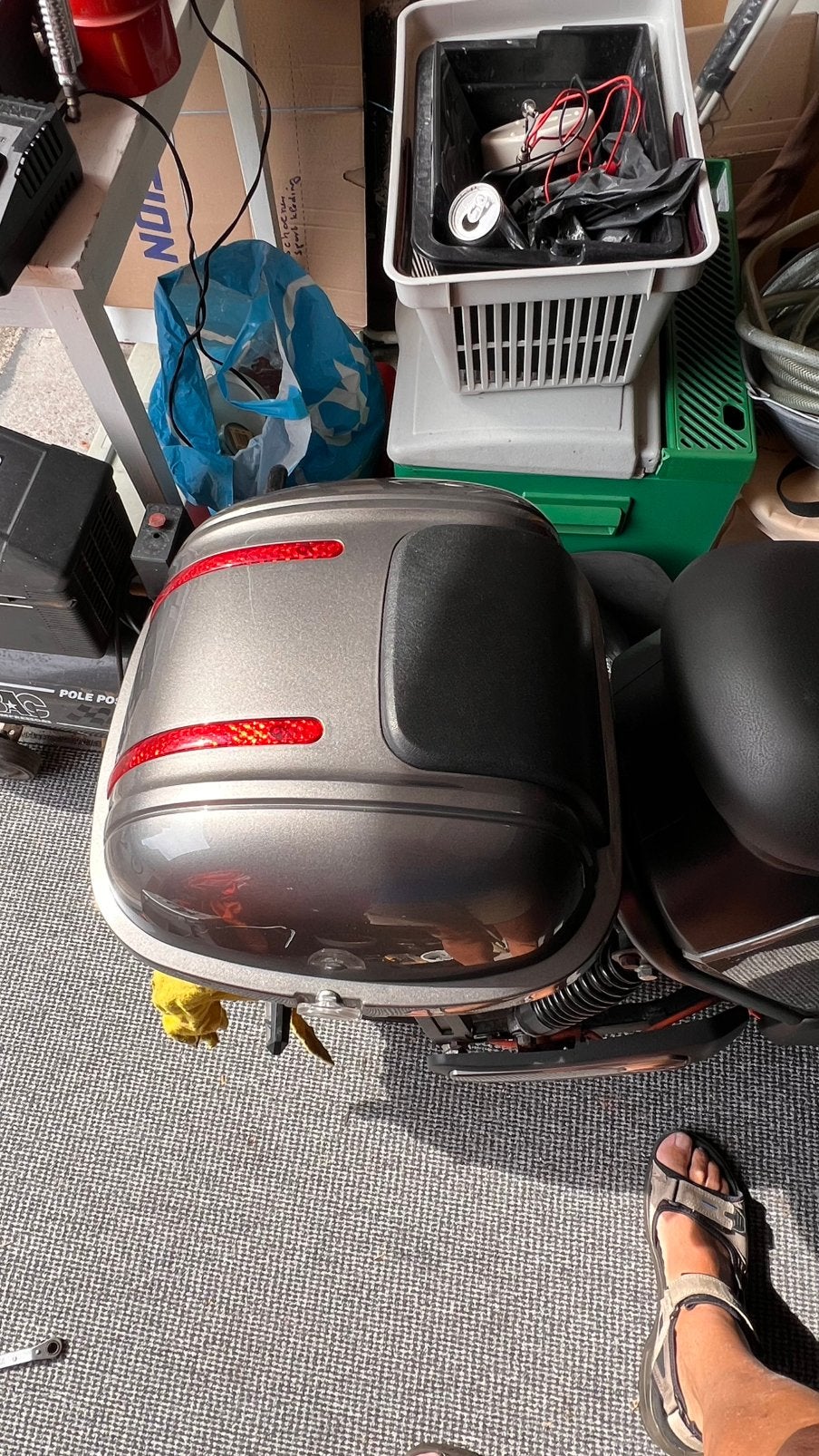 Koffer voorIVA- E-GO-S2 scooter, Motoren, Ophalen of Verzenden