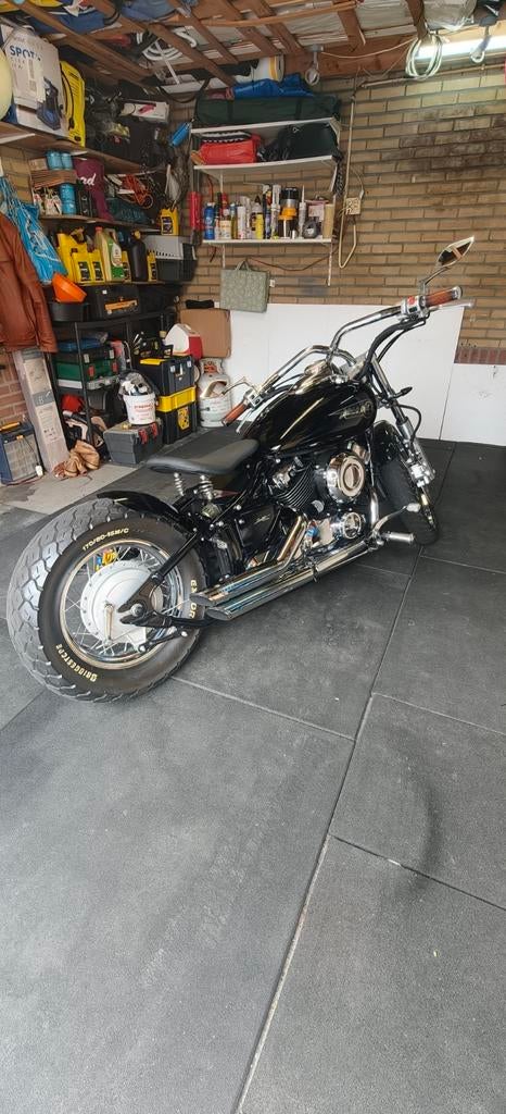 Yamaha dragstar Bobber 650 cc 1997 Km 36.715, 2 cilinders, Occasion, LED Verlichting, Chopper