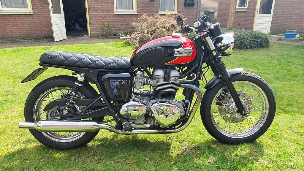 Triumph Bonneville T100 - 2008 - Prachtige staat!, 2 cilinders, Sportuitlaat, Motorrijbewijs A, Particulier