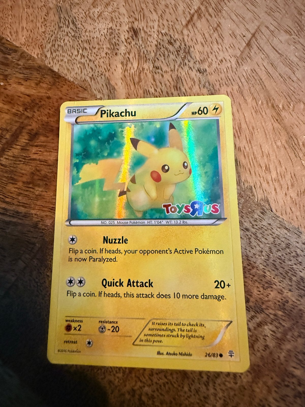 Pikachu Toys R Us Promo Kaart - Pokémon Kaart, Ophalen of Verzenden, Zo goed als nieuw, Losse kaart, Foil