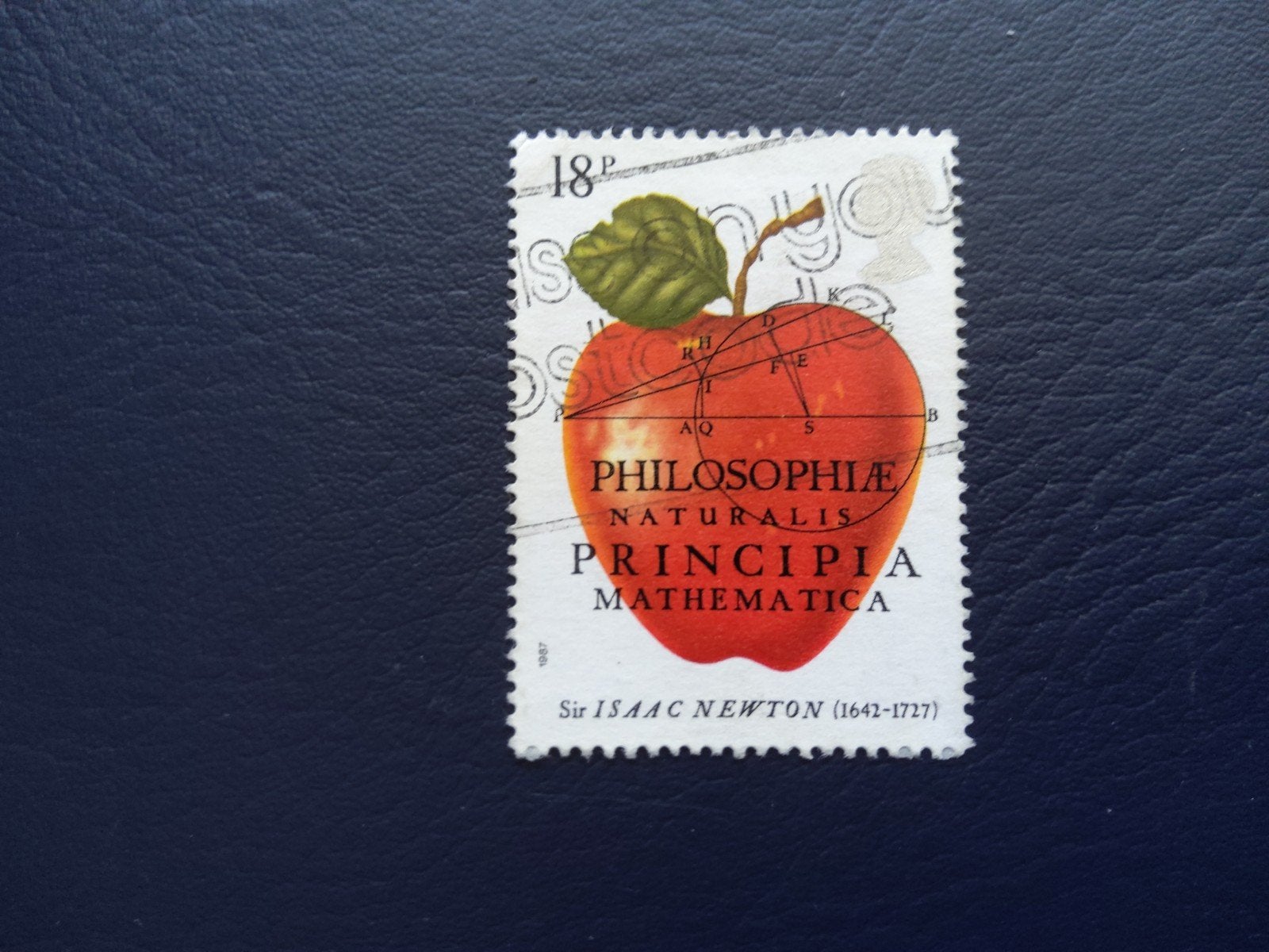 Postzegel Sir Isaac Newton 18p - Principia Mathematica, Ophalen of Verzenden, Gestempeld