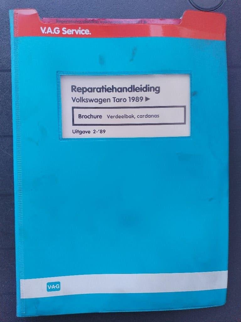 Volkswagen Taro dealer werkplaatsboek Verdeelbak en cardanas, Ophalen of Verzenden, Gelezen, Volkswagen