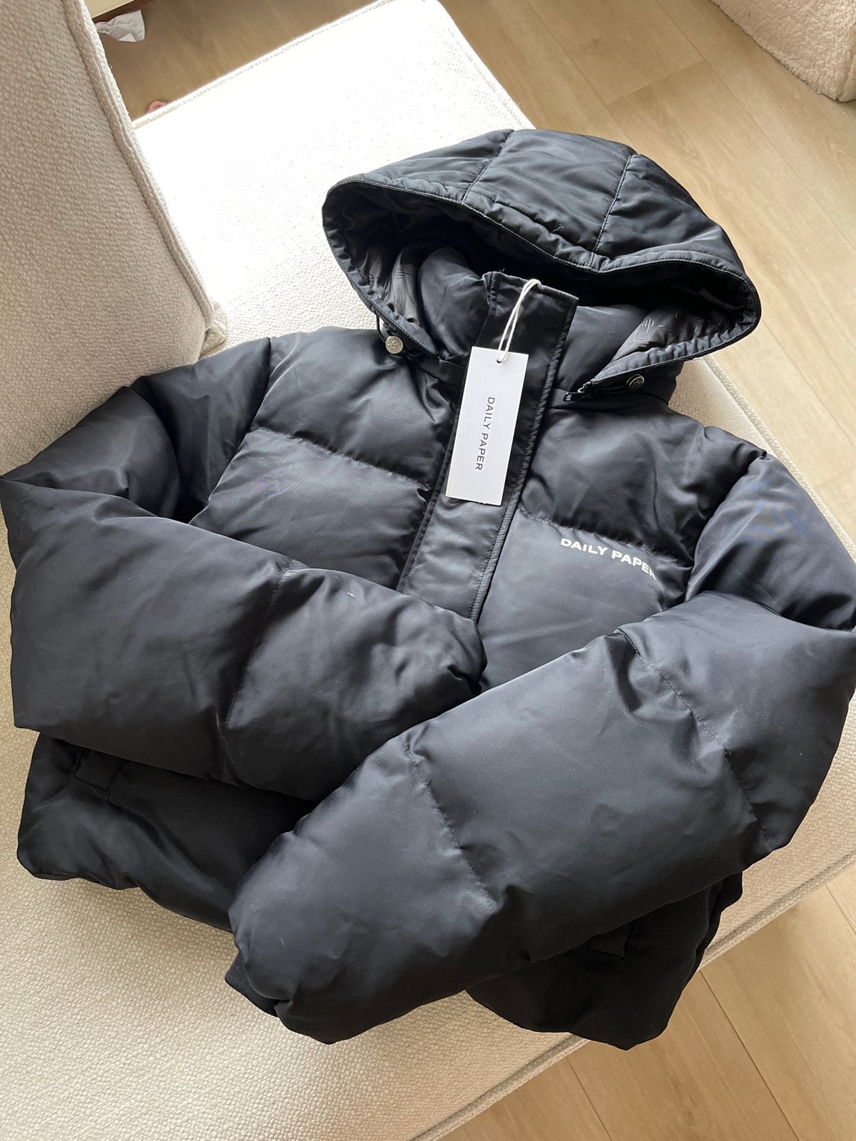 Daily Paper puffer jas in maat XS, zo goed als nieuw, Kleding | Dames, Jassen | Winter, Ophalen of Verzenden, Zo goed als nieuw