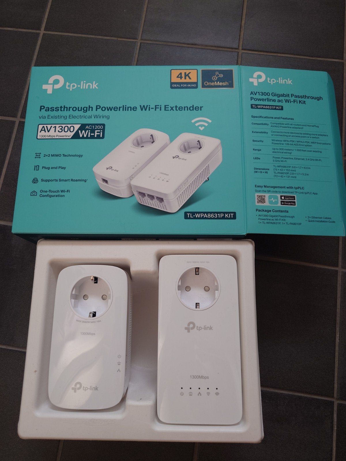 TP-Link Gigabit Powerline ac Wi-Fi Kit AV1300(WPA8631P), Ophalen, Zo goed als nieuw, TP-Link