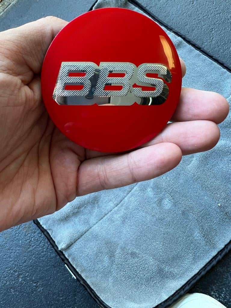BBS PLAK EMBLEEM 56 MM FRIS JE WIELEN OP ALLU ACHTERKANT, Ophalen of Verzenden, Nieuw