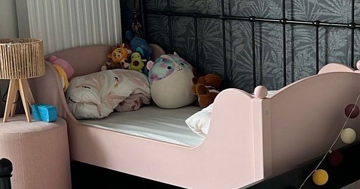 Gratis Peuterbed met Aerosleep matras, Ophalen, Gebruikt, 190 cm of minder, Hout