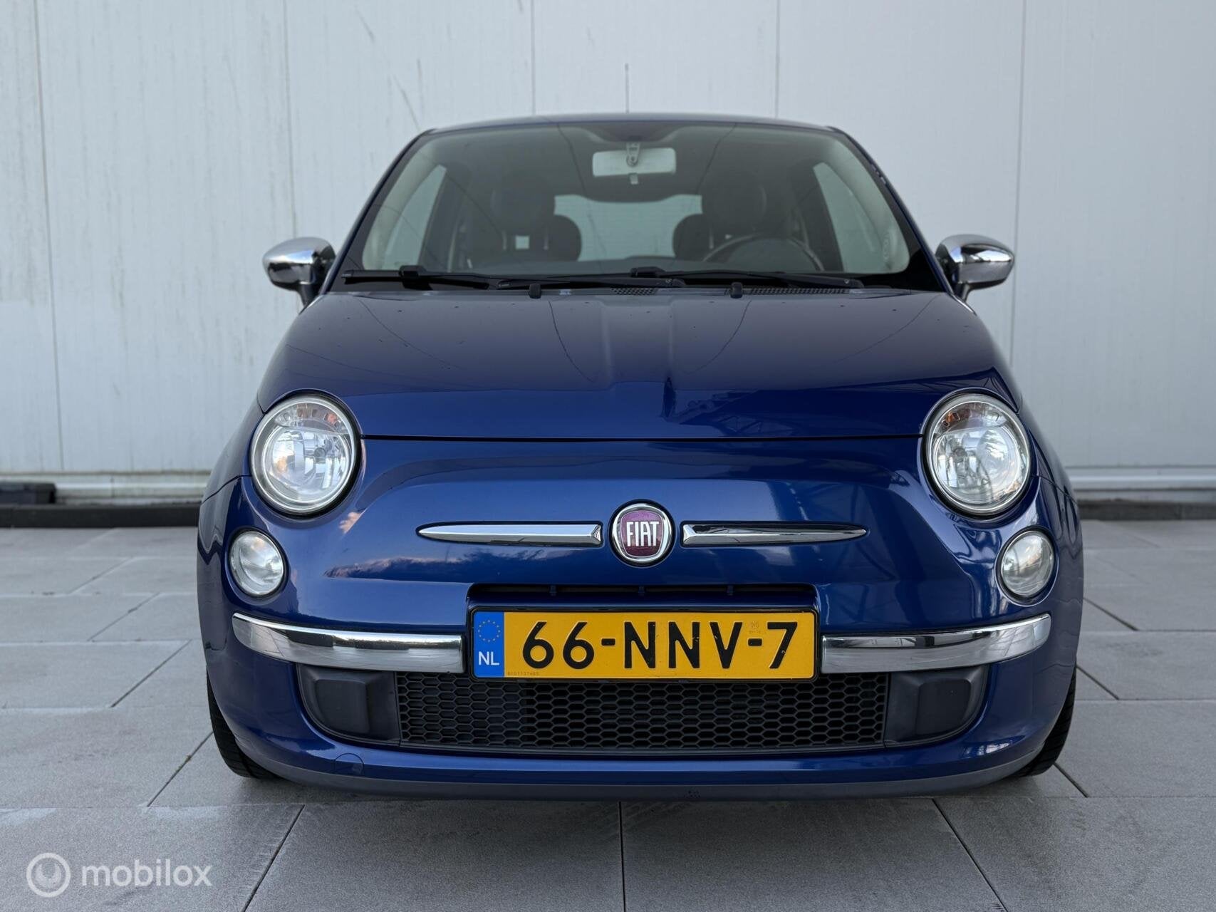 Fiat 500 1.2 Lounge Automaat Airco CarPlay Dark Blue Edition, Euro 5, Gebruikt, 1242 cc, 4 cilinders