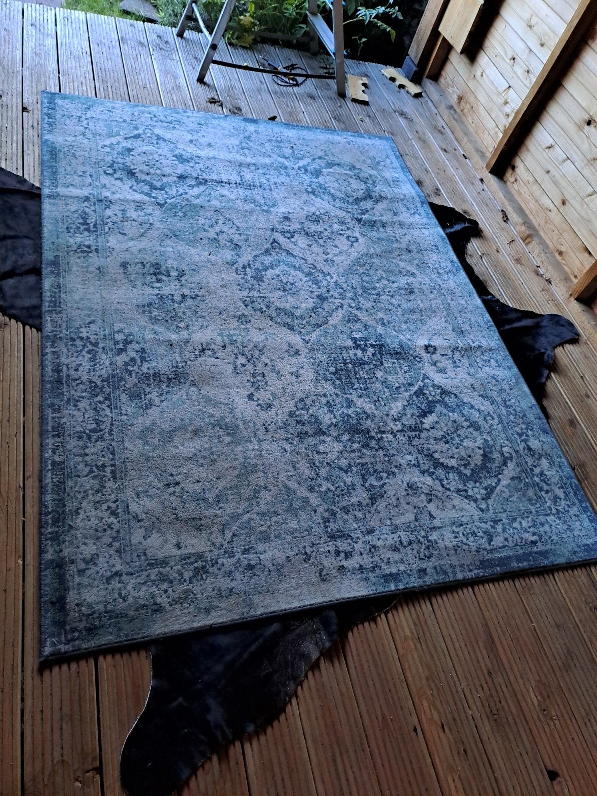 Modern Vloerkleed met Patroon - Blauw/Grijs, 150 tot 200 cm, 200 cm of meer, Rechthoekig, Ophalen
