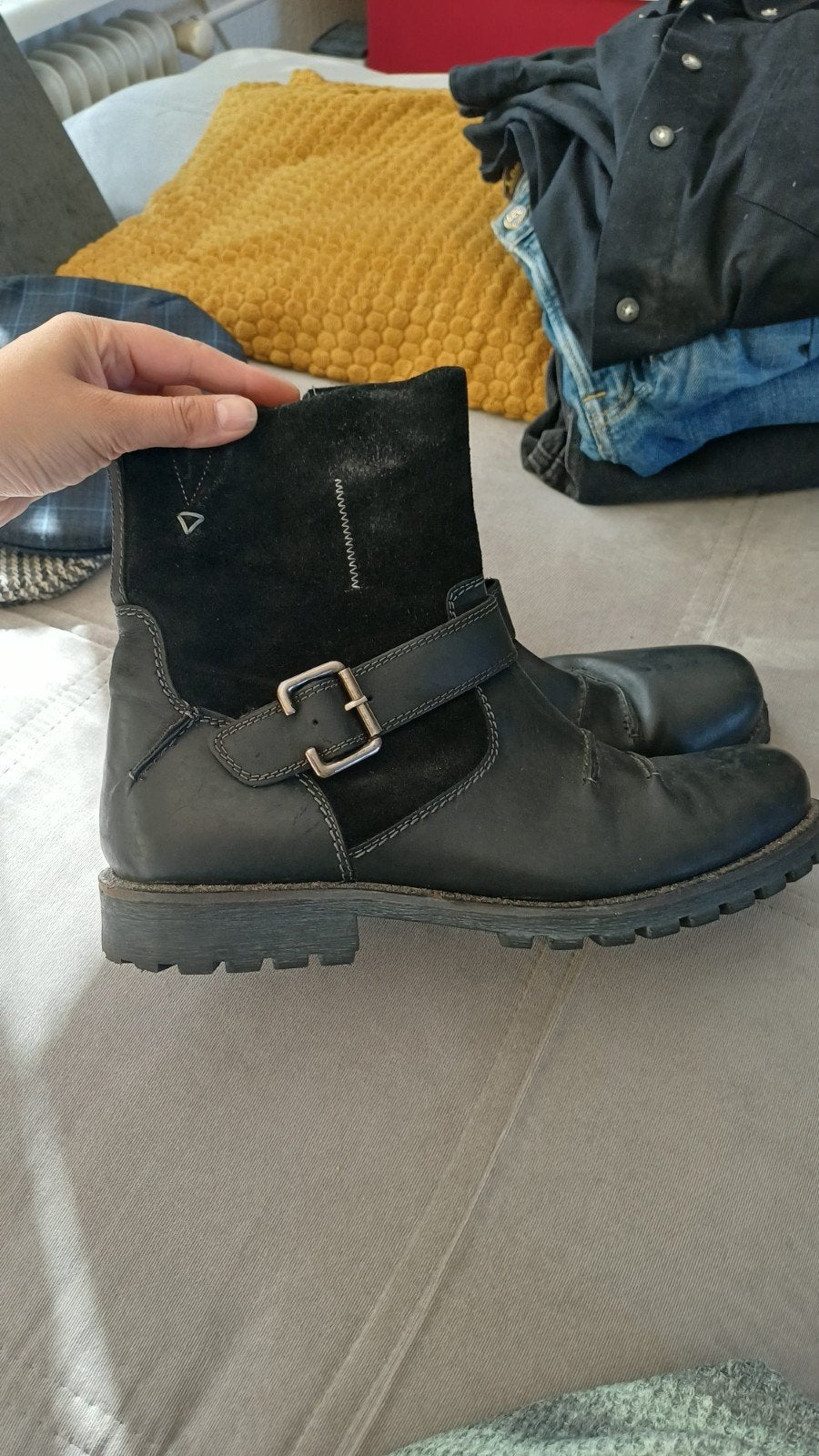 Camel Active CREEK boots (biker/cowboy) 46, Zwart, Boots, Ophalen of Verzenden, Gedragen