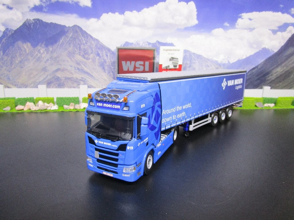 wsi 01-3834 scania r highline cr20h van moer logistics, Hobby en Vrije tijd, Modelauto's | 1:50, Ophalen, Nieuw, Bus of Vrachtwagen