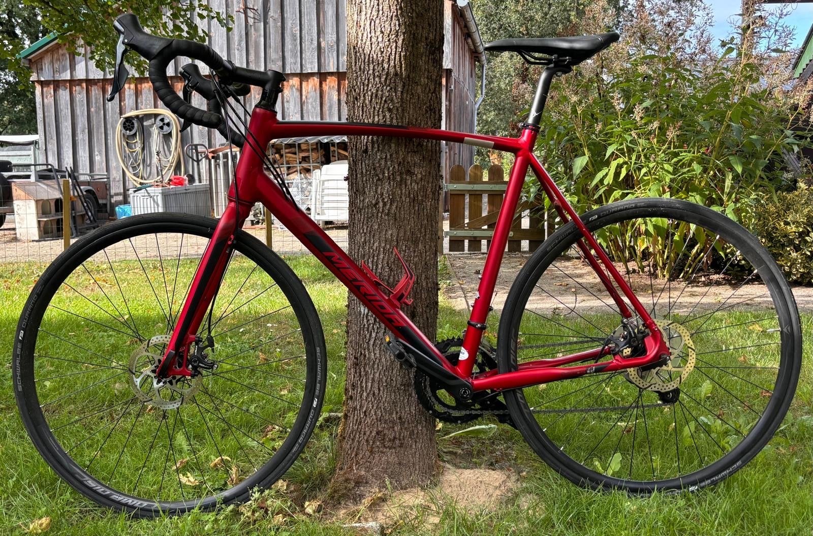 Merida Mission CX 300 Racefiets - Rood/Zwart - XL/59cm, 28 inch, Gebruikt, 57 tot 61 cm, Meer dan 20 versnellingen