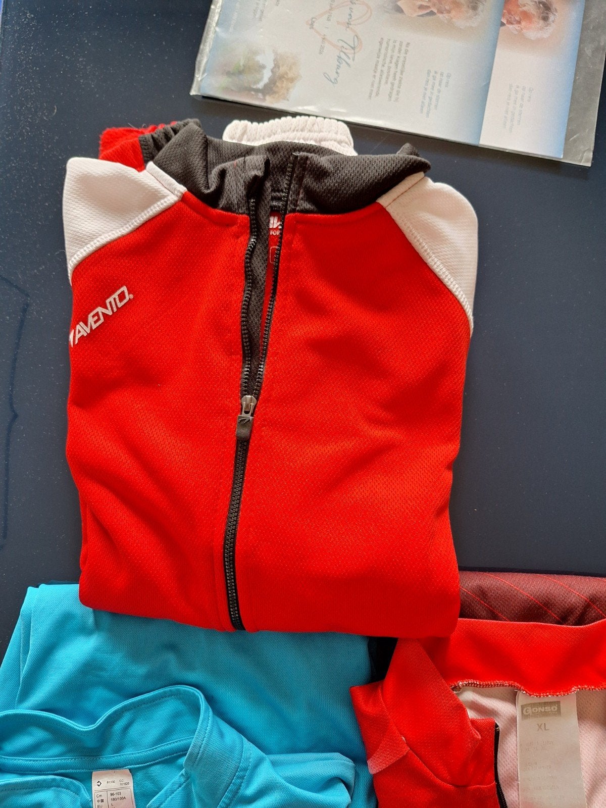 fietsshirt lange en korte mouw, Ophalen of Verzenden, Gedragen, Blauw, Hardlopen of Fietsen