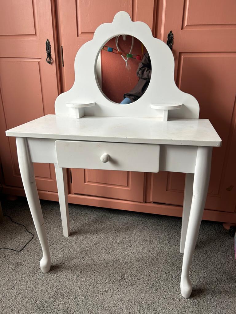 Kaptafel meisjes wit, Ophalen, Gebruikt, 50 tot 100 cm, Minder dan 100 cm