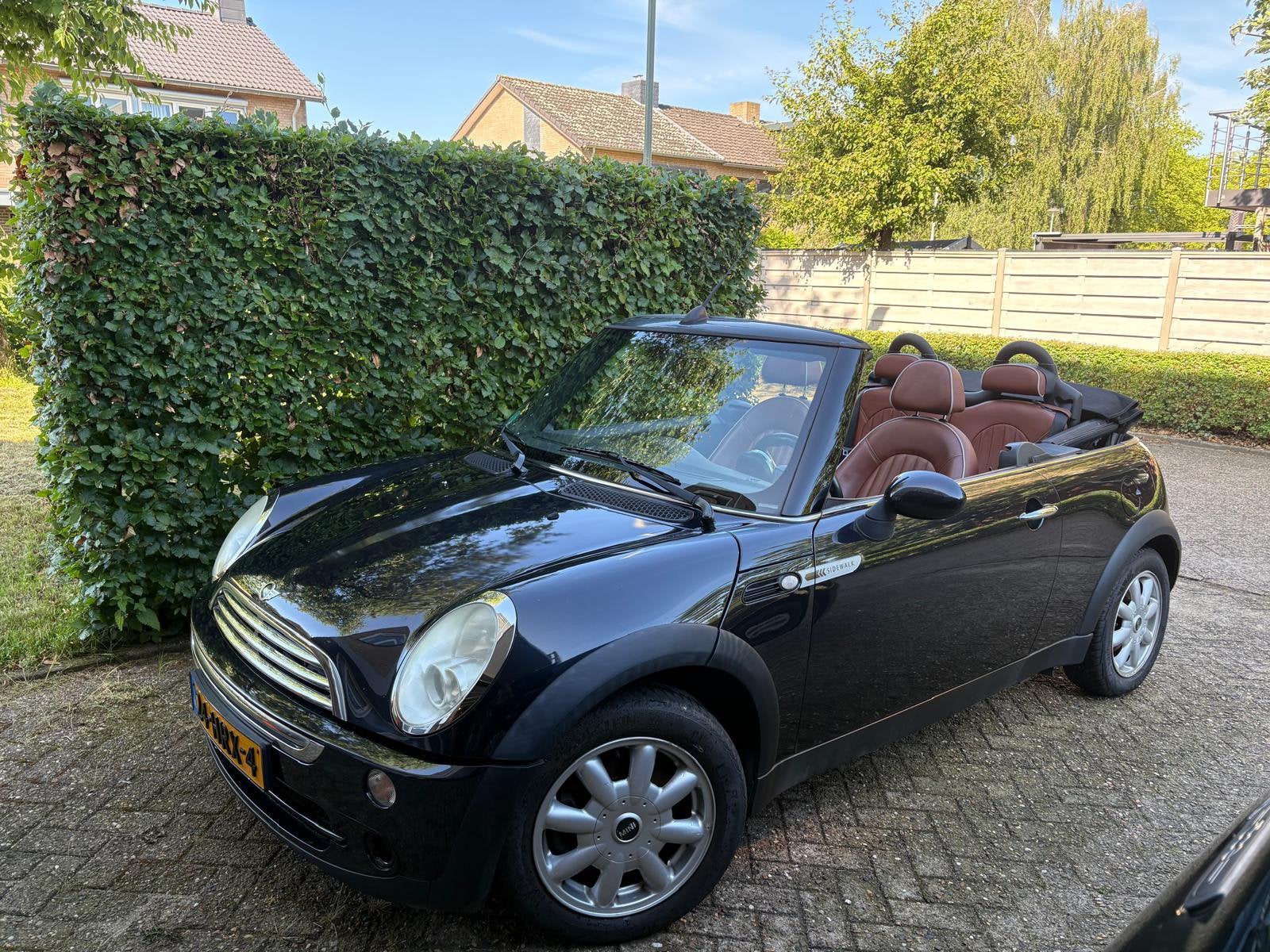 Mini 1.6 16V Cooper Cabrio 2007 Zwart, Auto's, Mini, Particulier, Cabrio, ABS, Airbags, Airconditioning, Boordcomputer, Centrale vergrendeling