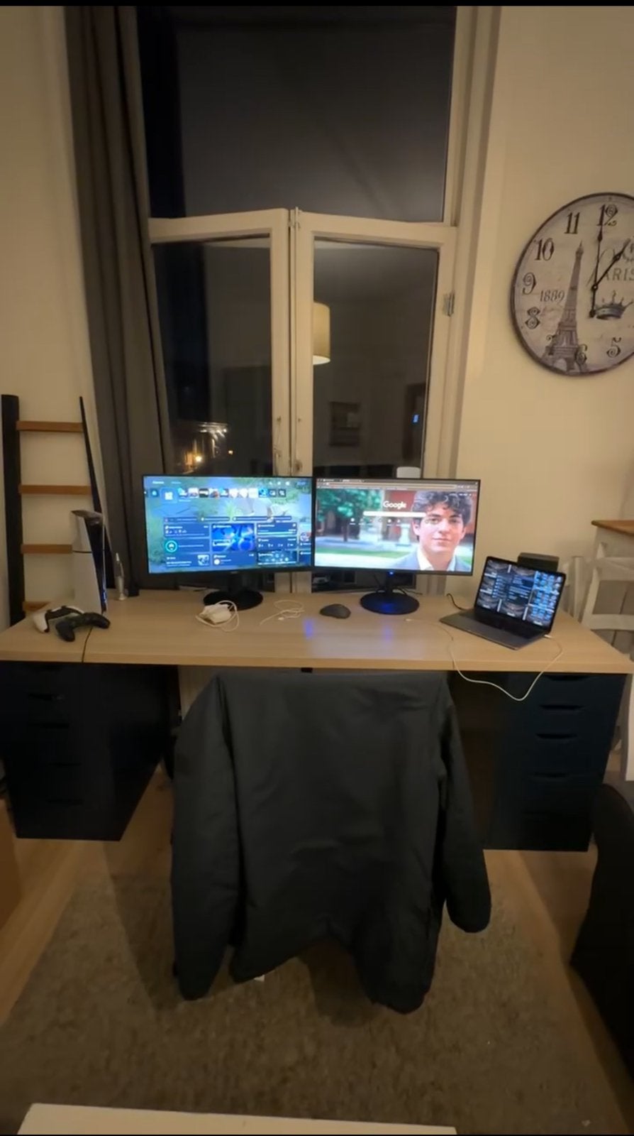 IKEA 200cm desk PICK UP ONLY, Ophalen, Gebruikt, IKEA, Duo-bureau