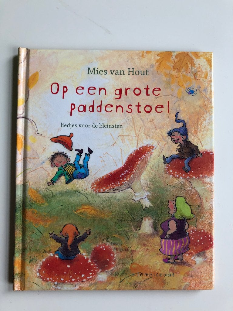 Op een grote paddestoel - Mini boekje met CD, Non-fictie, Mies van Hout, Ophalen of Verzenden, Zo goed als nieuw